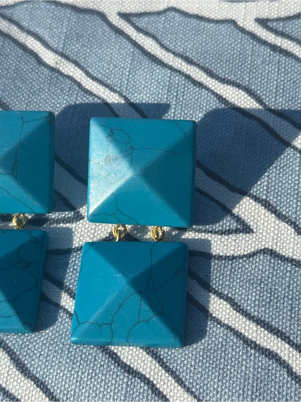 Tuckernuck Turquoise Finnegan Earrings NEW - Picture 2 of 4